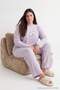 Gri Penguen Patchli Polar Örme Pijama Takımı TBBAW27AI00022