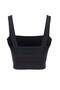 Anthracite Corded Scuba Fabric Supported/Shape-Enhancing Knitted Sports Bra Thmaw27Ss00007 - 6