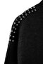 Black Soft Textured Stone Detailed Knitwear Sweater Tctaw26Ak00007 - 6