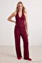 Bordo Viskon Örme Pijama Takımı THMAW27PT00094 - 3