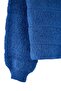Blue Soft Textured Polo Collar Knitwear Cardigan Twoaw27Hi00132 - 7