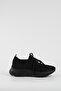 Women's Black Lace-Up Knitwear Sneaker Byndsnkk40 - 5