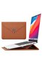 MacBook Air 13.6 Inch M2-M3 Chip 2022/2024 A2681 A3113 Compatible Leather Design Carrying Case with Stand