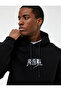 Long Sleeve Hooded Fleece-Lined Licensed Van Gogh Printed Sweatshirt - 2