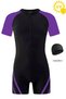 Children's UV Protection Short Sleeve Swimming Jumpsuit Swimsuit Pool And Sea Swimsuit Kids Swimwear Unisex