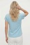 100% Cotton Striped Low Arm Tip Double Women's T-Shirt - with Different Color Options - 2