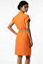 Women's Bag Pocket Belted Dress - 4