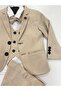 Pointelle Boys' Jacketed Tuxedo Suit / Jacket, Trousers, Vest, Shirt and Bow Tie - 6