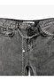 Regular Waist Washed Flared Jean Trousers with Chain Belt Detail - Flare Jeans - 6