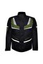 Motorcycle Coat Maxdura Fabric 4 Seasons Long Model Motor Coat Green
