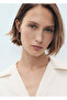 Short-sleeved satin shirt - 6