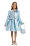 Evening Dresses Girls Wedding Party Dress Pearl and Flower Detailed Bolero and Bag Set 3-4-5-6-7 Years 35350Pr - 3