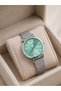 Vintage Women's Wrist Watch with Silver Color Stone Steel Band - 3