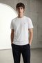 Men's White Standard Basic Crew Neck Plain 100% Cotton T-Shirt - 5