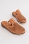 Women's Genuine Leather Full Orthopedic Soft Sole Closed-Front Buckle Slippers - 2