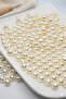 10 Mm Lighter Pearl Without Hole Pearl Cream Color 25 gr (45-50 PIECES) - 2