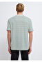 Green Striped Ecru T-Shirt Loose Fit / Relaxed Fit 0613274-71930 - 6