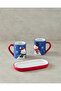 Lovely Snowmans Dolomite 2-Piece New Year's Mug 400 ml Navy Blue - 2