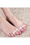 Foot Hammer Toe Protector with Roller for 3 Fingers 1 Pair Silicone Padded