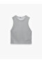 Viscose Crew Neck Knitwear Sleeveless T-Shirt - 3