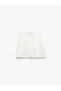 Elastic High Waist Pocket Cotton Mini Muslin Shorts - 3