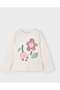 Girls' 3017 Flowered Long Sleeve T-Shirt Gkm0214 - 4