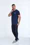Navy Blue Elly Printed Men's T-Shirt - 5