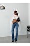 Women's Washed High Waist Wide Leg Jean Pants – 99% Cotton 1% Elastane - 3