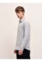 Men's Light Grey with Black Vertical Stripe Slim Fit Casual Shirt for Every Occasion - 4