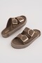 Goldy Women's Double Buckle Adjustable Comfortable Sole Daily Slippers - 3