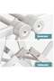 Folding Clothes Drying Rack,Aluminum Alloy,150cm Drying Space,White,for Home Laundry - 3