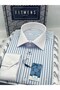 Classic Long Sleeve Pocketless Collar Cuff White Gift Boxed Men's Shirt Fs-004325 - White Light Blue - 6