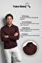 Men's Shirt Collar Long Sleeve Pocket Seasonal Petrol Combed Cotton Sweat Classic Pattern - 5300 - 5
