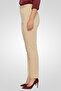 Women Regular Fit Plain Chino Pants, Beige - 3