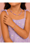 Children's Purple Necklace Bracelet Set Handmade Bijouterie Gift Accessory