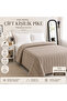 Vanilla Soft Double 100% Cotton Pique Mink Bedspread 200X220Cm Waffle Bedspreed
