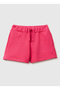Dark Pink Girls' Embroidered Shorts 3J68C903O