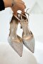 Carius Stoned Closed-Toe Heeled Evening Dress Shoes Tan - 4