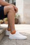 6 Pack Bamboo Colored Reinforced Washable Seamless Walking Running Sports Booties Men's Socks 3152 - 8