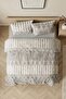 Cotton Collection Flannel Single Duvet Cover Set Stone - 2