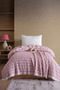 Pink Muslin 4 Layer Bedspread Pique Single Cotton Pique 170X205 - 2