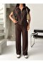 Women's Modal Fabric Parachute Detailed Zippered Vest Double Set - 6