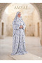 One Piece Islamic prayer dress women with long sleeve - Prayer Clothes for Women - Namaz Prayer Dress Abaya For women - Jilbab 1 piece - 2