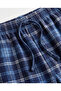 Men's Checkered Pocketed Elastic Waist Cotton Pajama Bottoms – 3-Thread Ribbed - 2