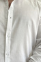 Men's Crinkle Fabric Shirt White Edw362 - 4