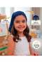 2-Piece Girls' Bonnet Set - Navy Blue & White Rose Lace Viscose Hair Bonnet - Ages 2-6 - 8