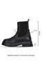 Black Leather Women's Heeled Boots 01Wf3100 - 3