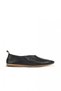 Black Leather Women's Ballerinas 01Wn0702