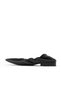 Black Leather Women's Flat Ballerinas 30Wa24257 - 4