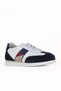 Navy Blue Suede-White Marsel Men's Casual Shoes 07Ma2004Grd18 - 2